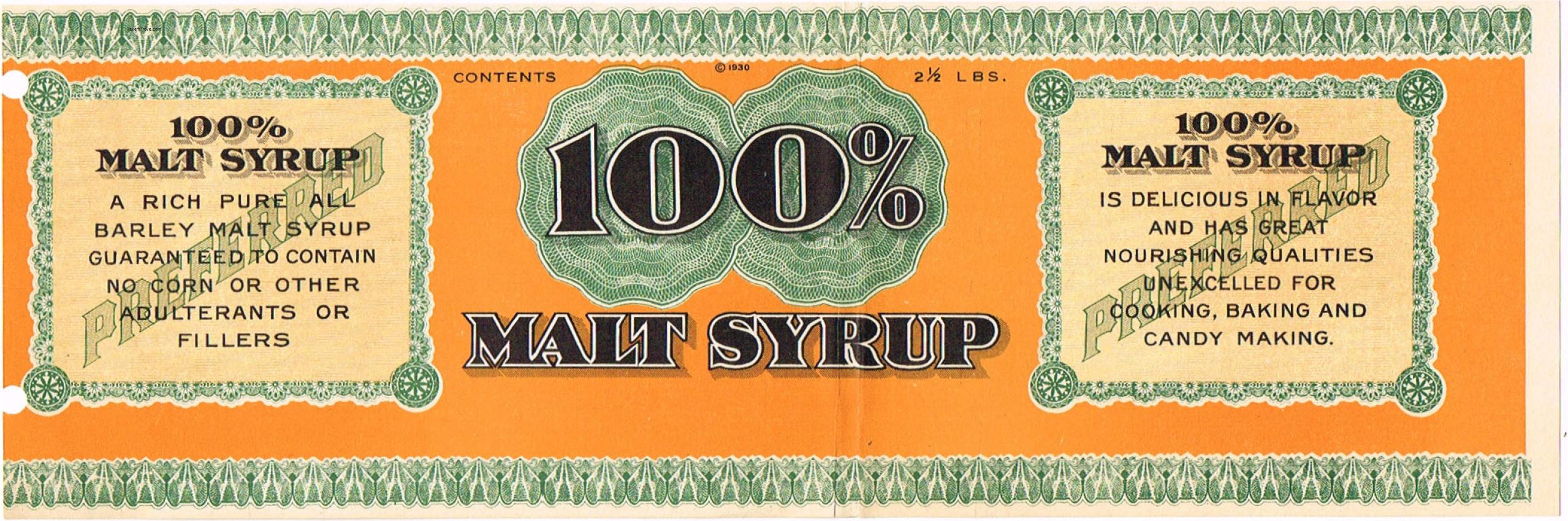 Blatz 100% Malt Syrup 2½ Lb.