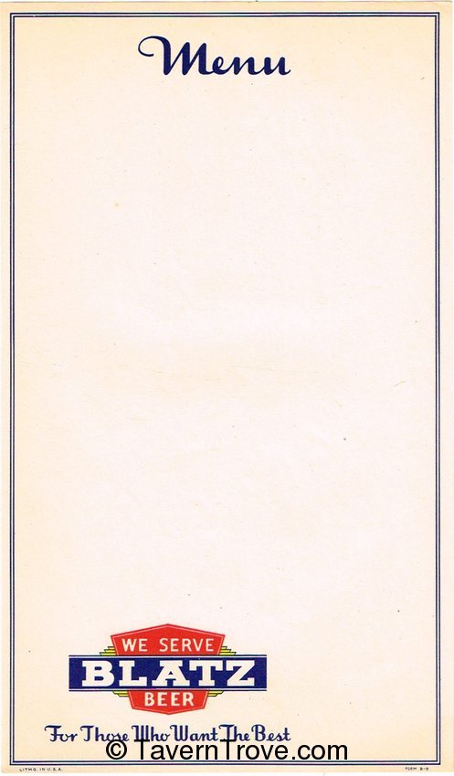 Blatz Beer