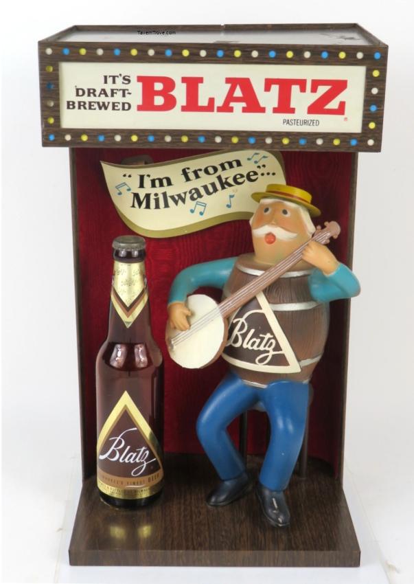 Blatz Beer Banjo Player Guy Illuminated