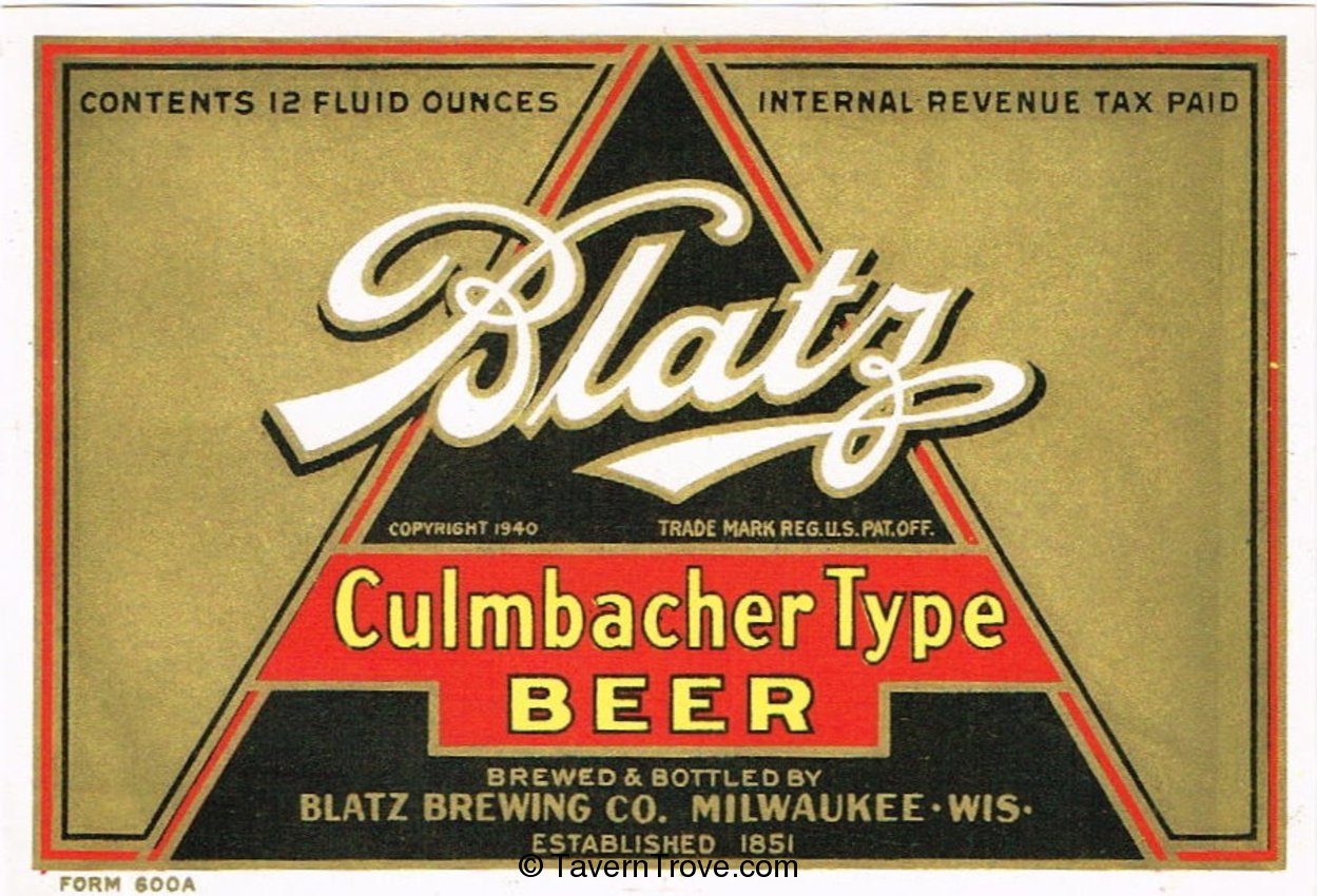 Blatz Culmbacher  Type
