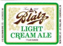 Blatz Light Cream Ale
