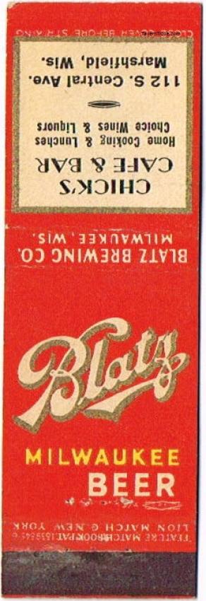 Blatz Milwaukee Beer