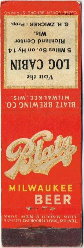 Blatz Milwaukee Beer