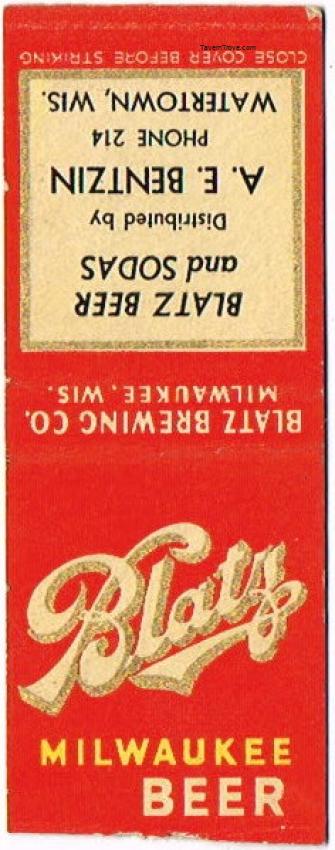 Blatz Milwaukee Beer