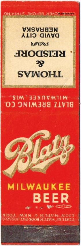 Blatz Milwaukee Beer