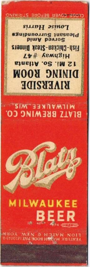 Blatz Milwaukee Beer Dupe