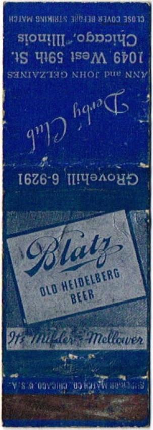 Blatz Old Heidelberg Beer