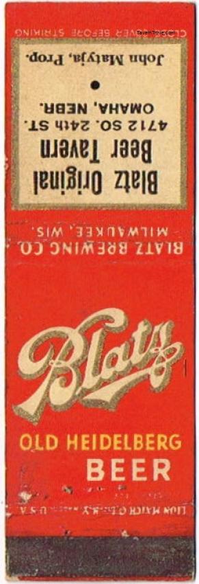 Blatz Old Heidelberg Beer