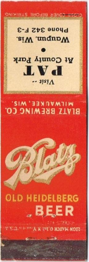 Blatz Old Heidelberg Beer