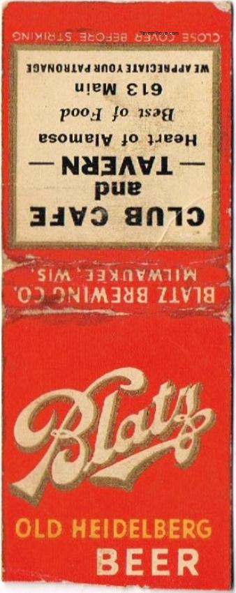 Blatz Old Heidelberg Beer