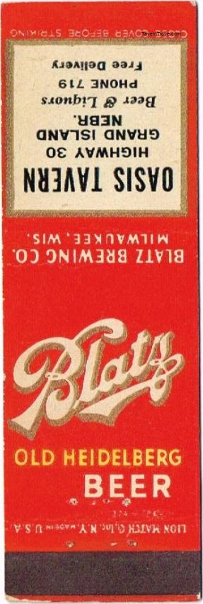 Blatz Old Heidelberg Beer