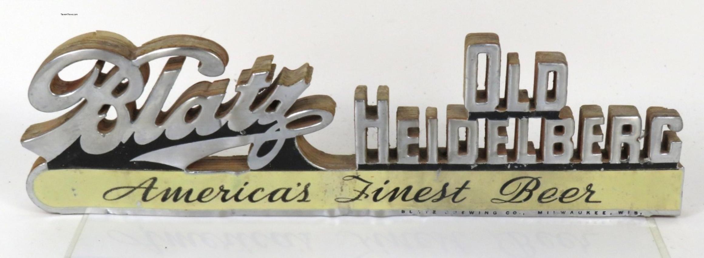 Blatz Old Heidelberg Beer 
