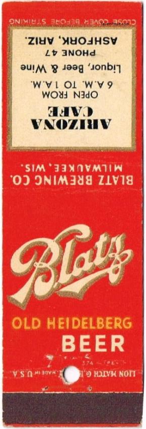 Blatz Old Heidelberg Beer