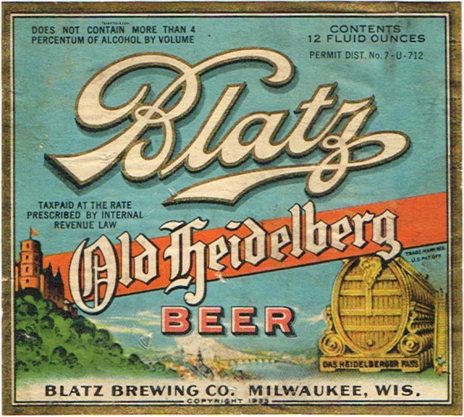 Blatz Old Heidelberg Beer