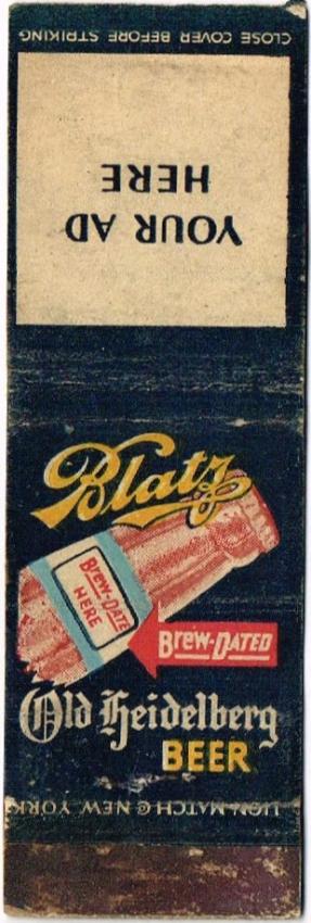Blatz Old Heidelberg Beer