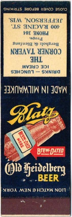 Blatz Old Heidelberg Beer