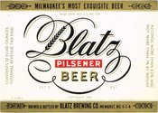Blatz Pilsener  Beer