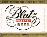 Blatz Pilsener Beer