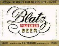 Blatz Pilsener Beer (F 1900 E)