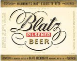 Blatz Pilsener Beer
