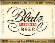 Blatz Pilsener Beer (F 1113 E)