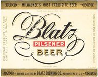 Blatz Pilsener Beer