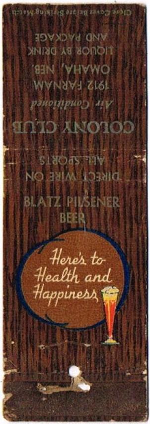 Blatz Pilsener Beer