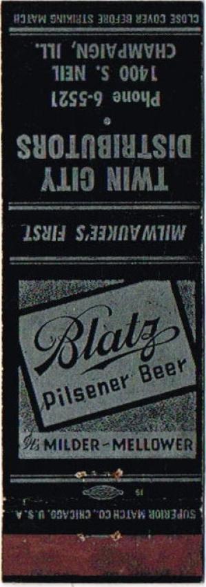 Blatz Pilsener Beer