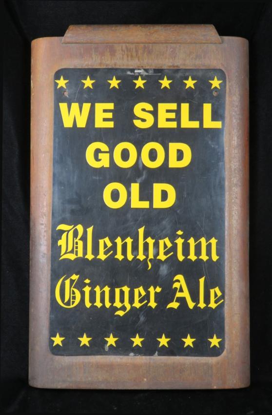 Blenheim Ginger Ale Wooden Sign by Camfield Trays Hamer South Carolina