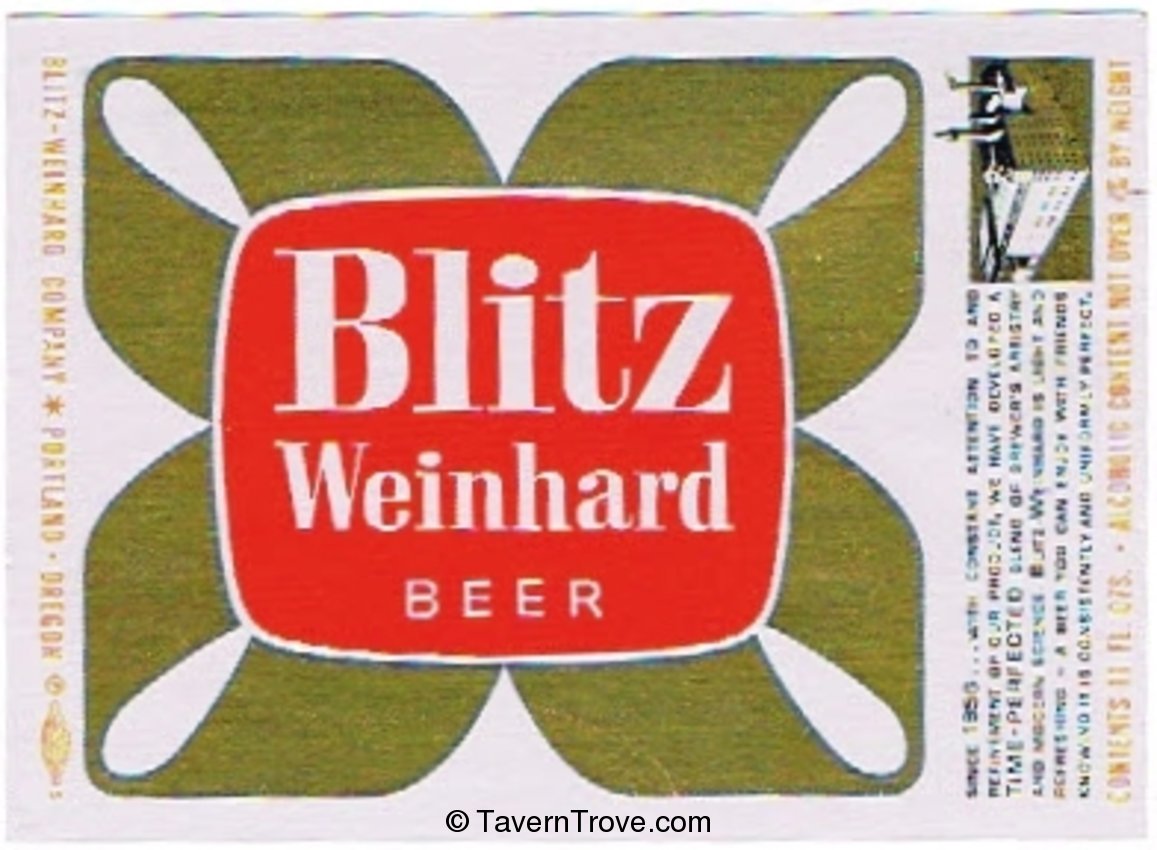 Blitz Weinhard  Beer