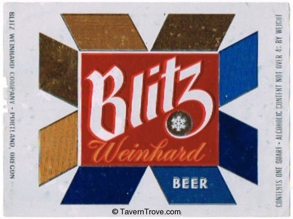 Blitz Weinhard  Beer