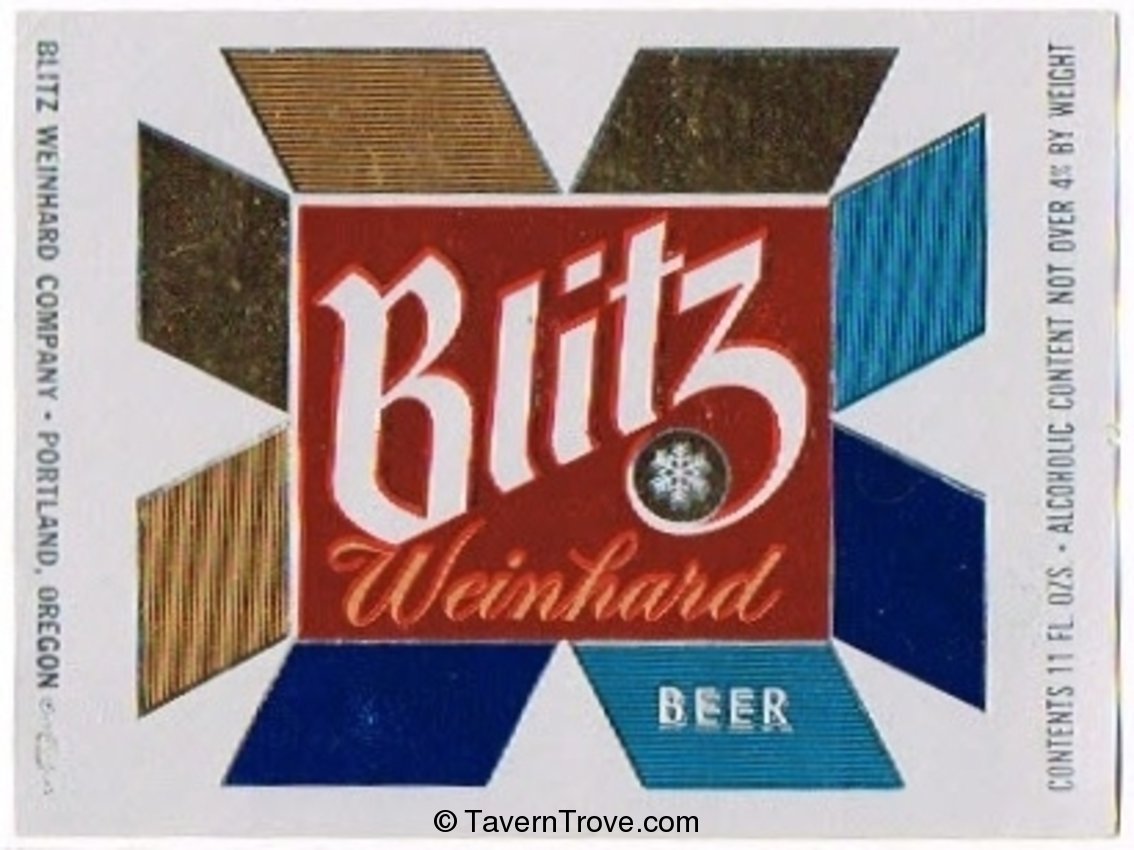 Blitz Weinhard  Beer