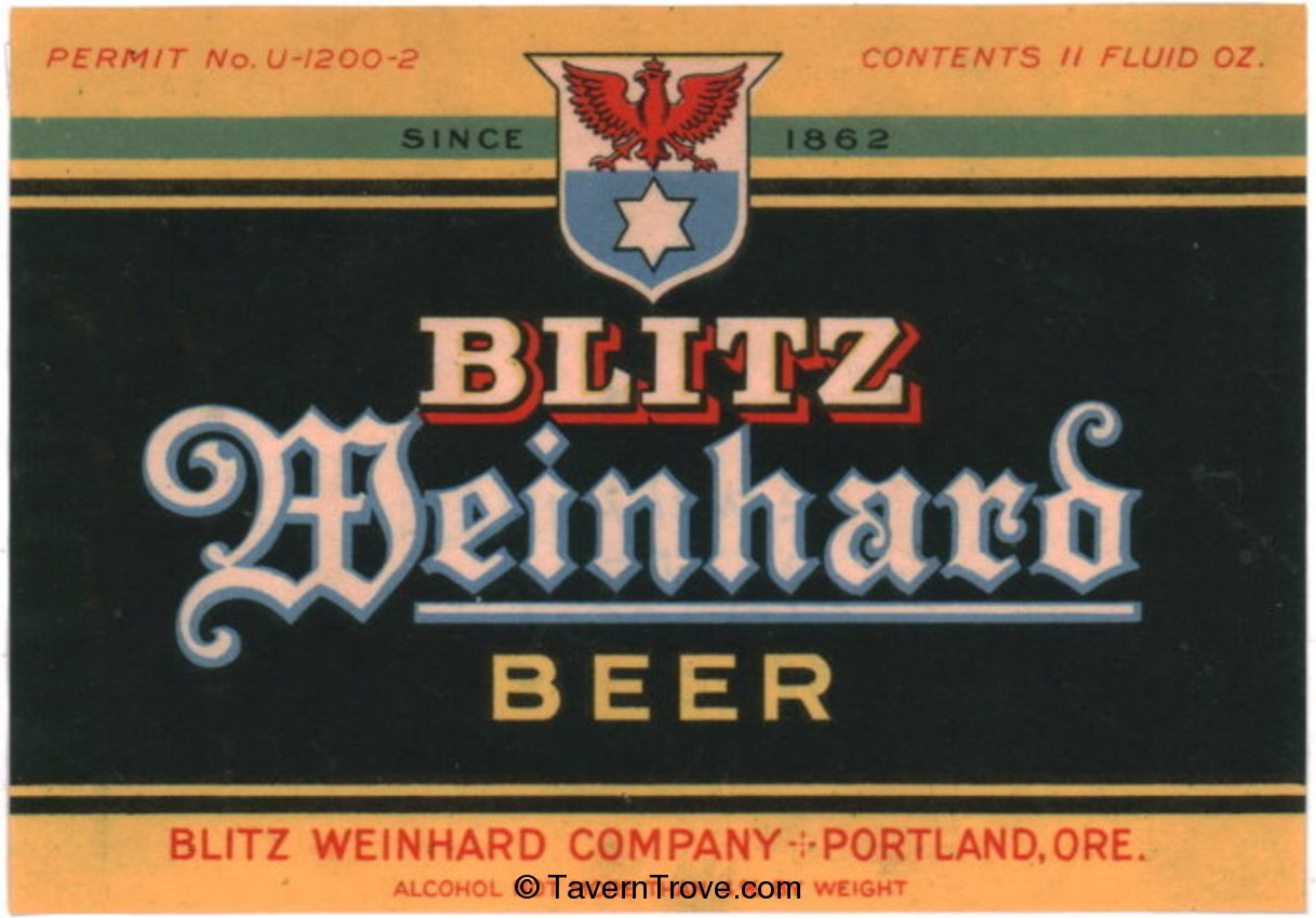 Blitz Weinhard Beer