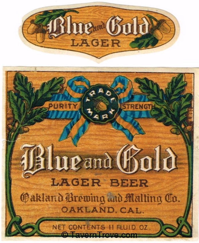Blue and Gold Lager Beer