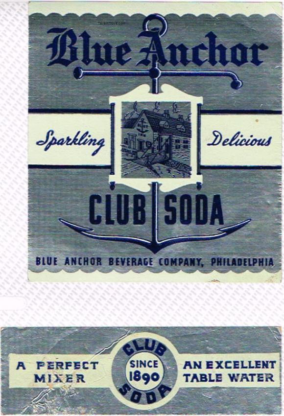 Blue Anchor Club Soda Philadelphia Pennsylvania