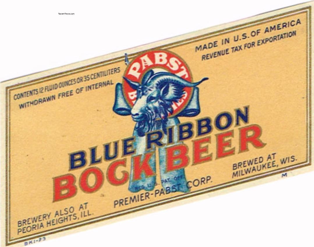 Blue Ribbon Bock Beer