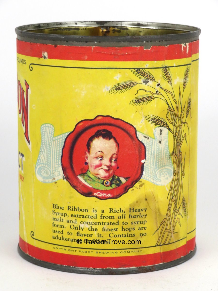 Item 32128 1926 Blue Ribbon Malt Extract Hop Flavored Tab Top Can