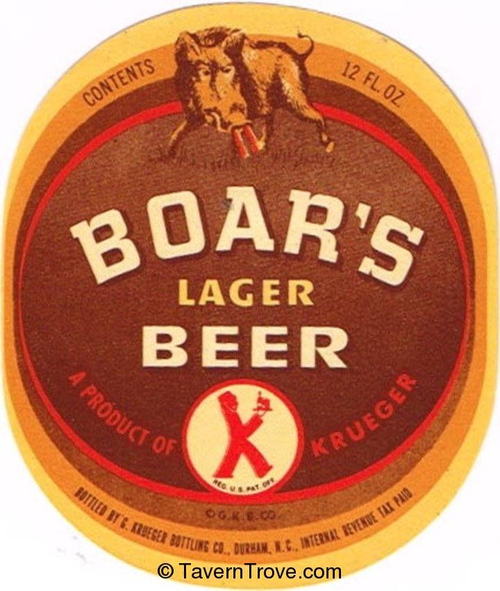 Boar's Lager Beer