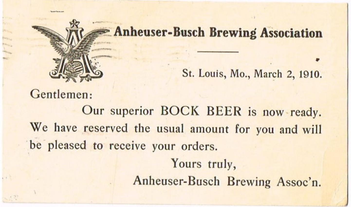 Anheuser-Busch Bock Beer Announcement