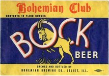 Bohemian Club Bock Beer 