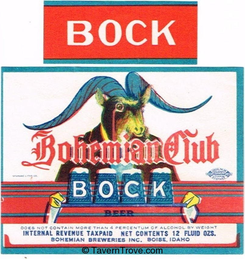 Bohemian Club Bock Beer