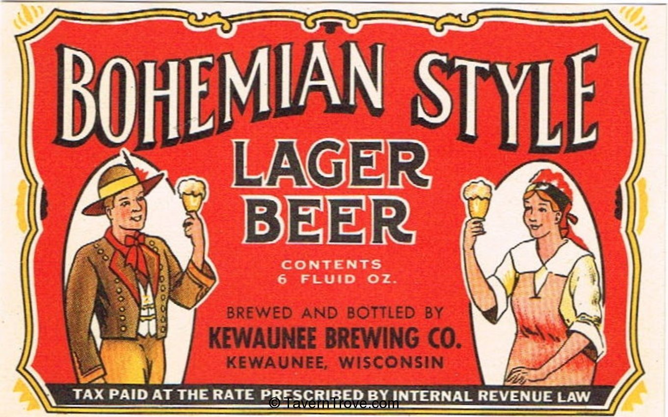 Item 21365 1936 Bohemian Style Lager Beer Label WI20610