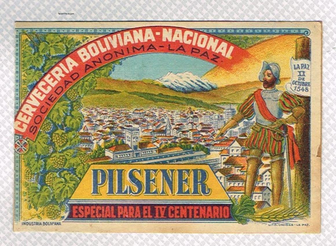 Boliviana Pilsener Beer