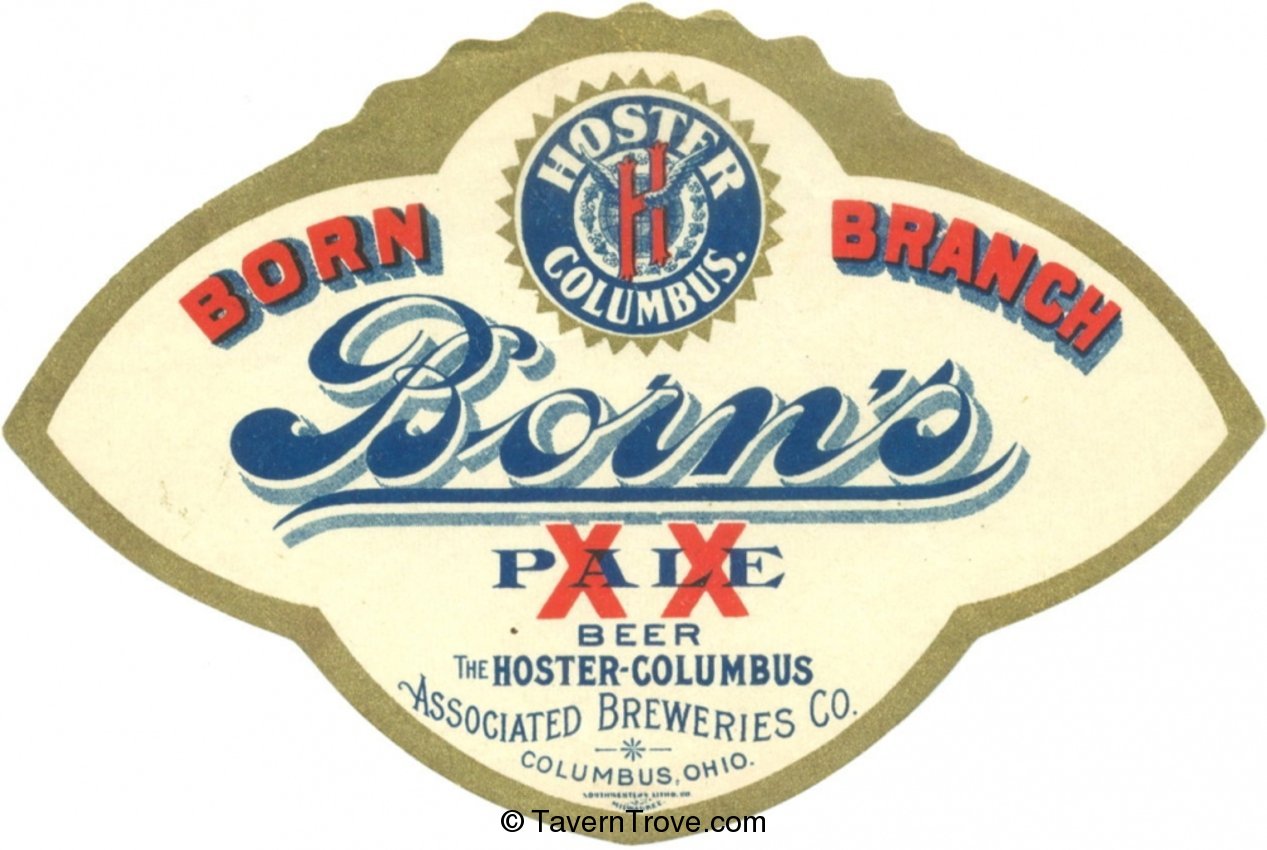Item 86174 1904 Born's XX Pale Beer Label