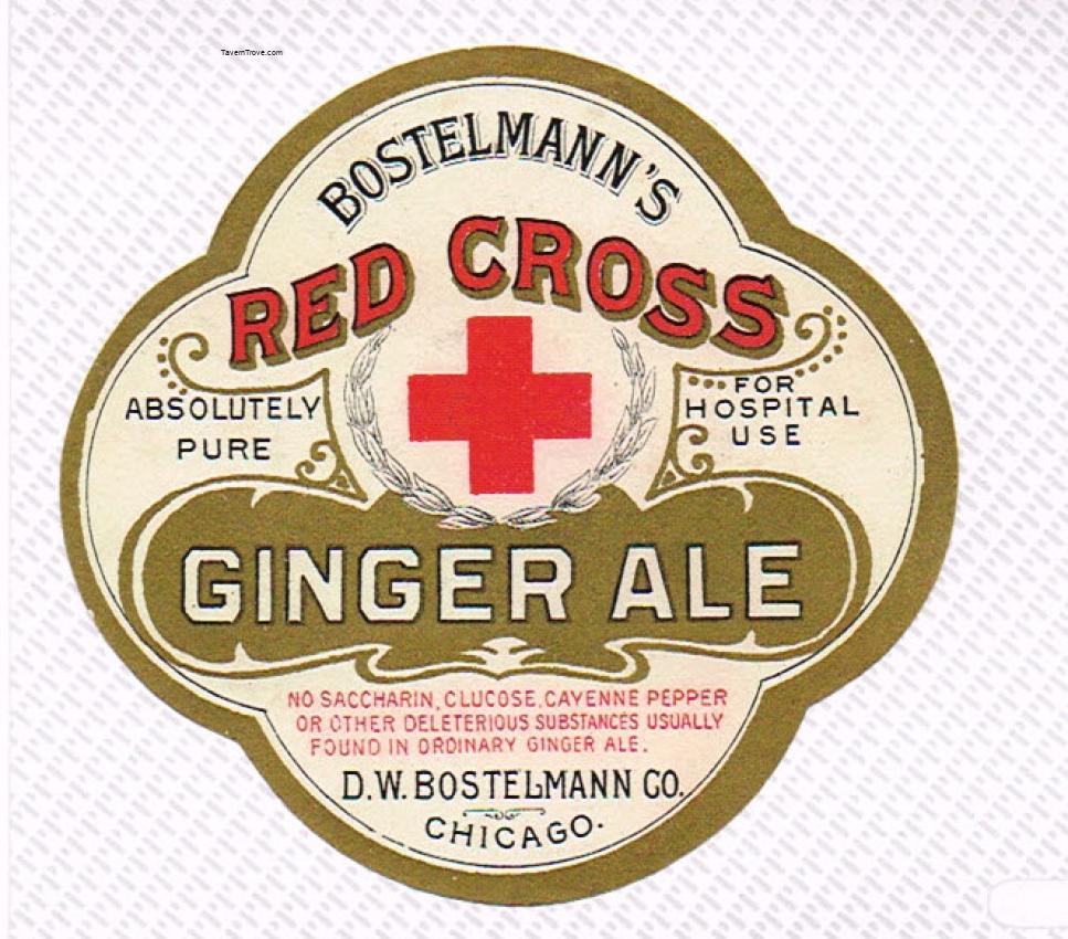 Bostelmann's Red Cross Ginger Ale Chicago Illinois