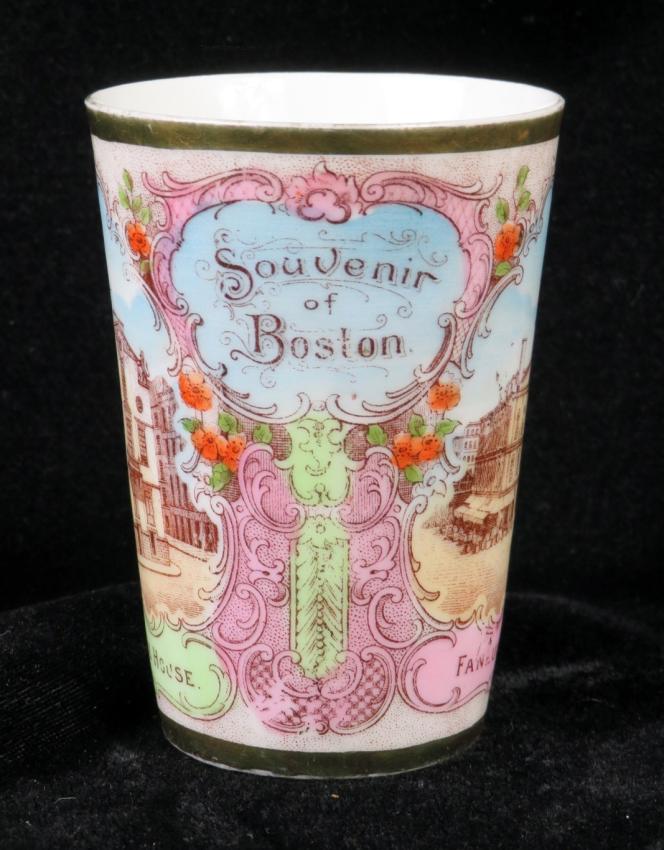 Boston Massachusetts Souvenir Victoria Porcelain Cup Austria