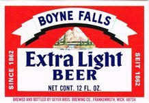Boyne Falls Extra Light Beer