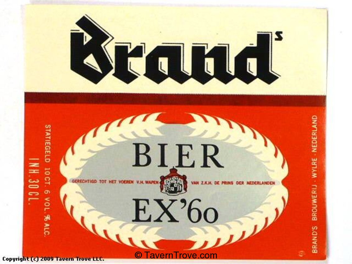 Brand Bier Ex '60