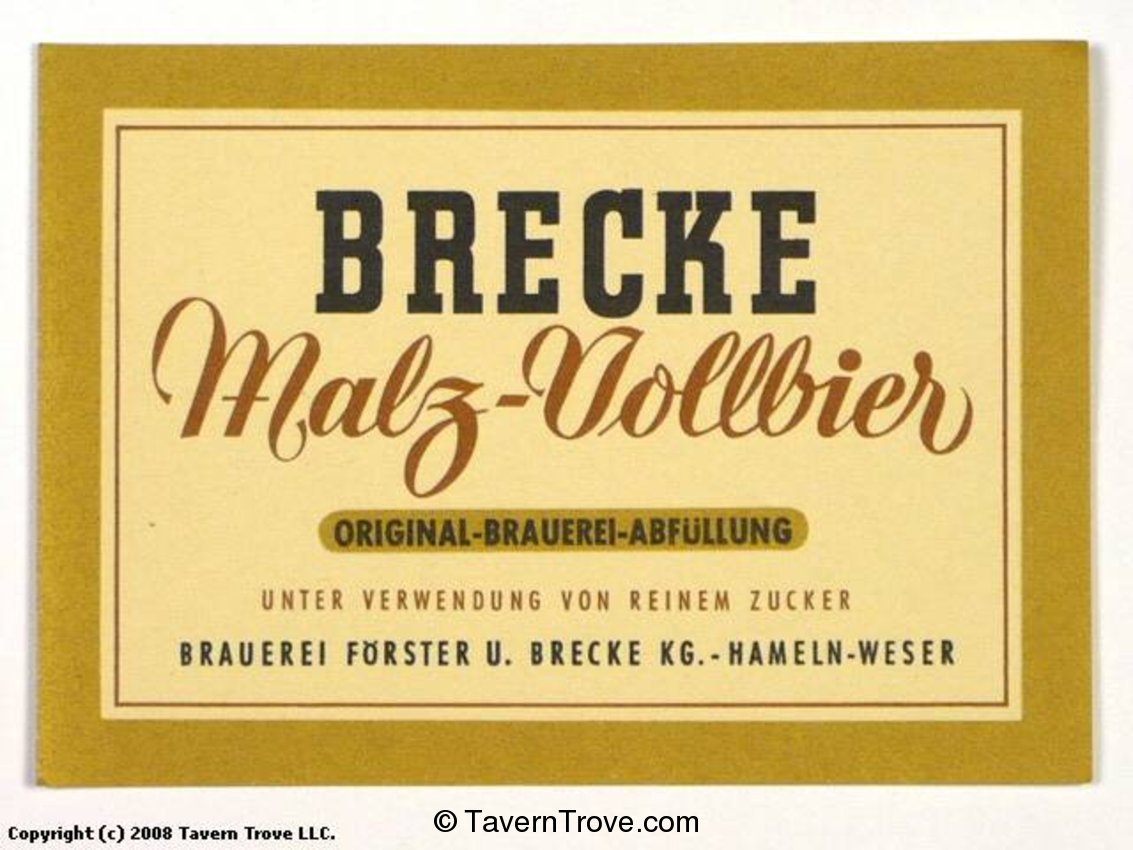 Brecke Malz-Vollbier