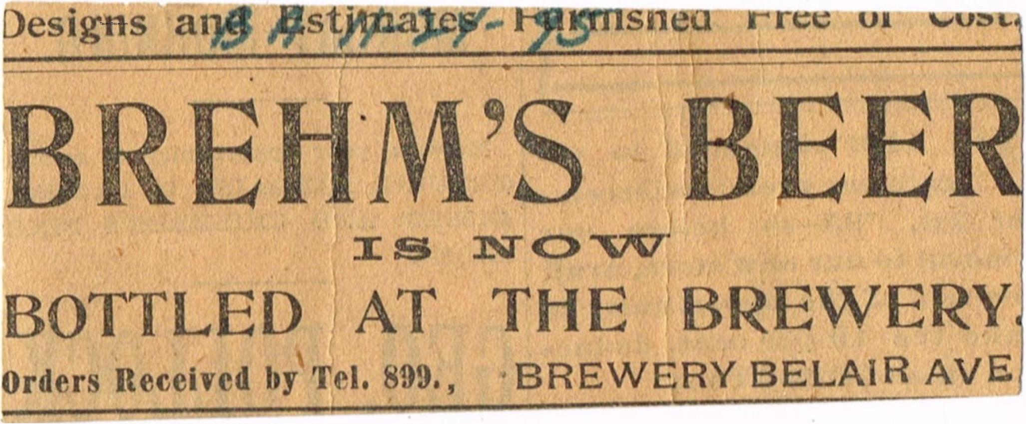 Brehm's Beer Is Now Bottled At The Brewery